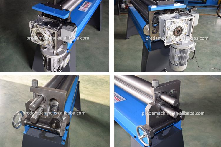 Heavy plate cylinder formed on a 4 roller machine