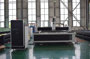 CNC Fiber Laser Cutting Machine - front view factory