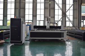 CNC Fiber Laser Cutting Machine - side angle factory
