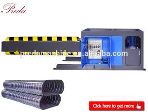 Hydraulic Flat Oval Duct Machine - detailed view
