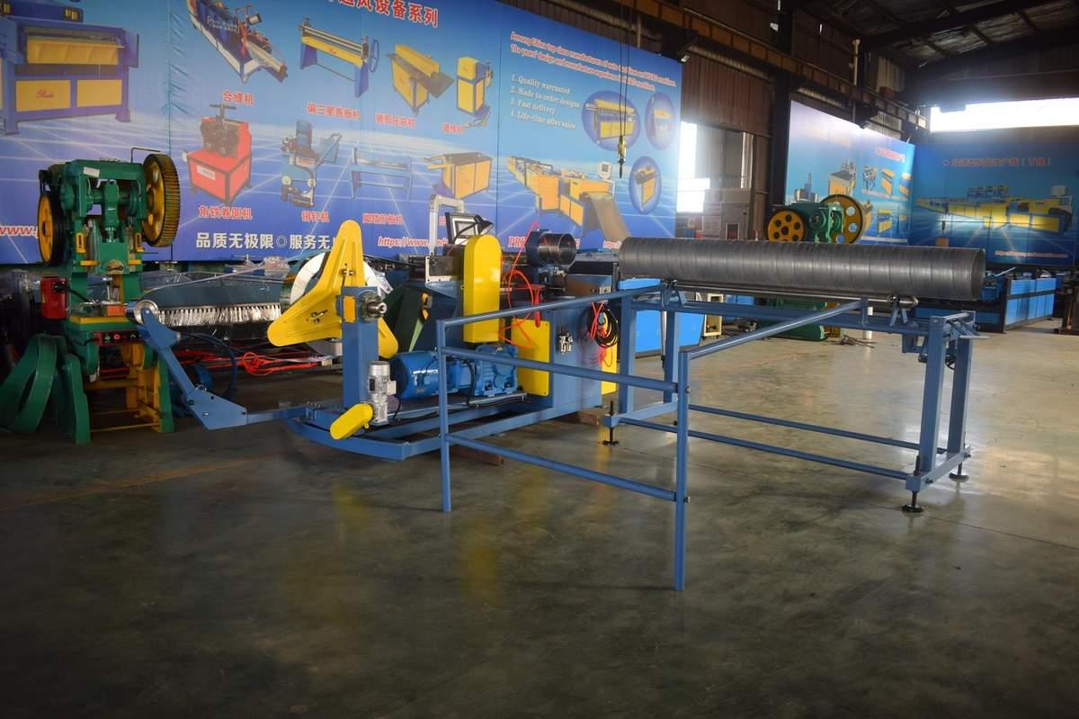 Spiral Tube Forming Machine PD1600 - producing large diameter duct in factory