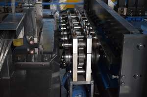 Precision forming rollers close-up